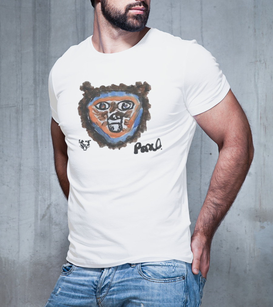 Rome Odunze Chicago Bears Rookie Paint Tri-Blend T-Shirt
