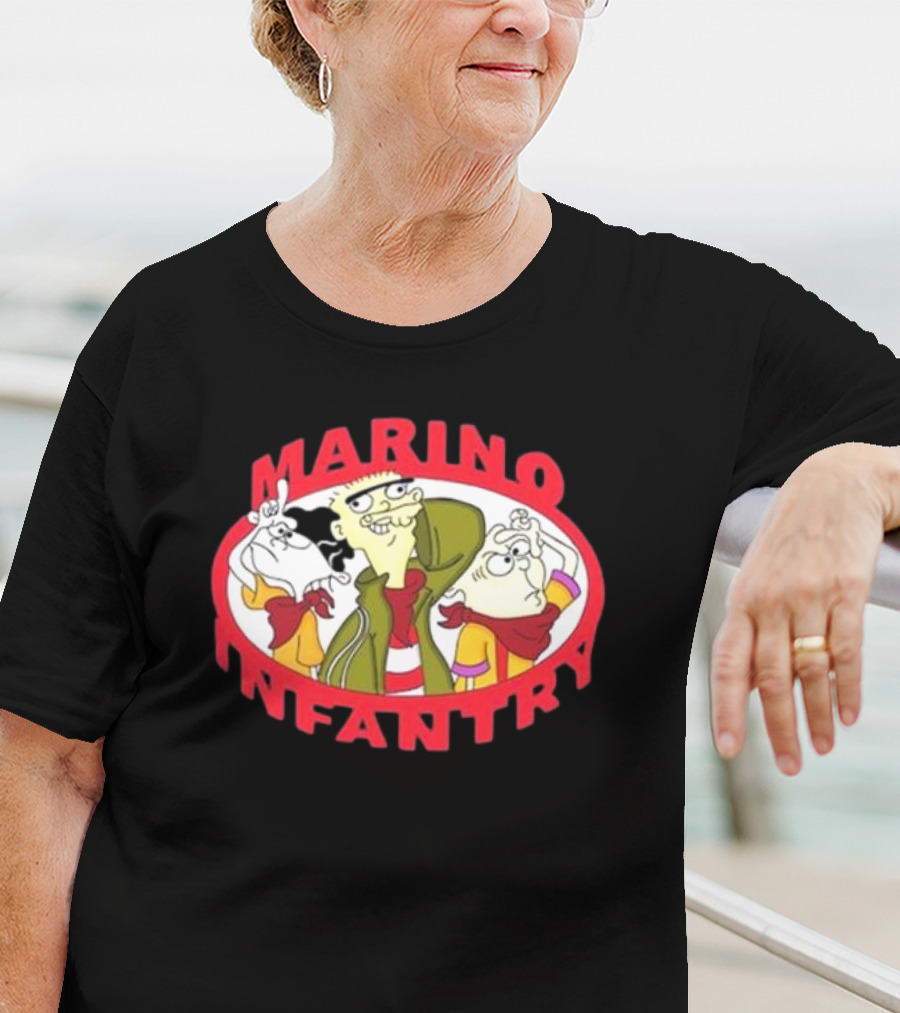 Marino Infantry Ed Edd N Eddy Collaboration Apparel Featuring Iconic Cartoon Characters T-Shirt