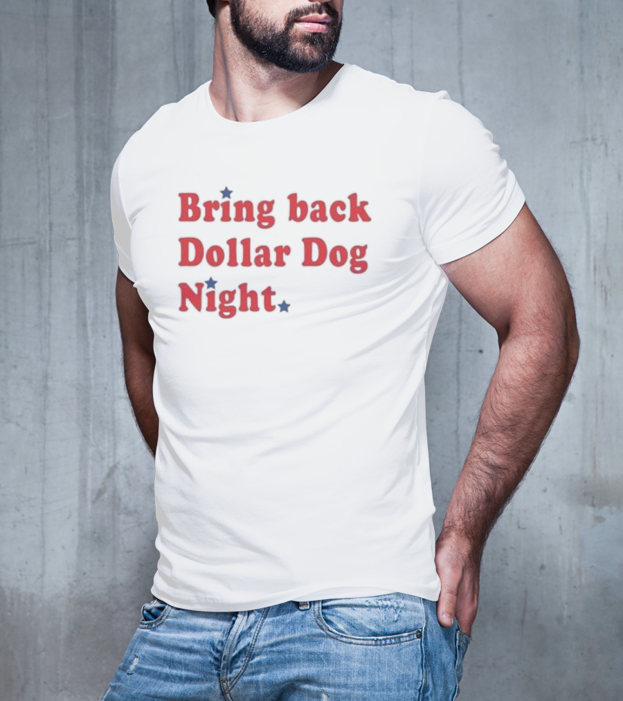 Bring Back Dollar Dog Night Nostalgia With Red Stars T-Shirt