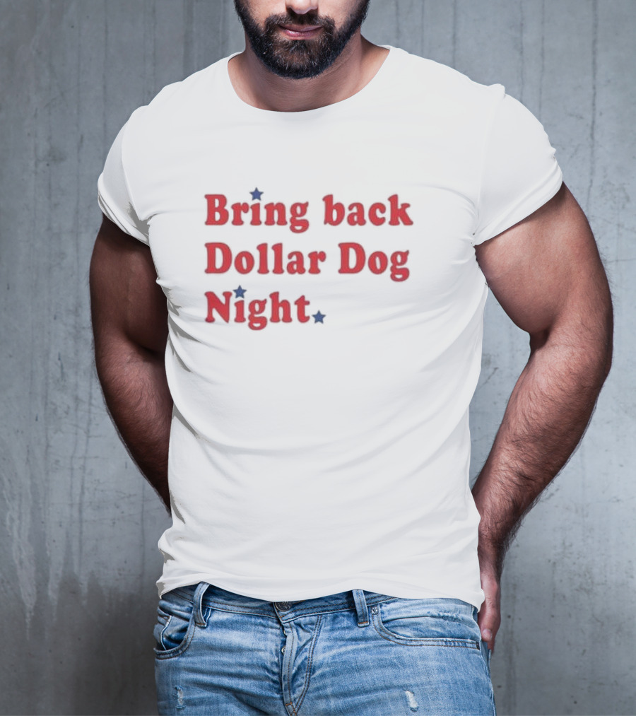 Bring Back Dollar Dog Night Nostalgia With Red Stars T-Shirt