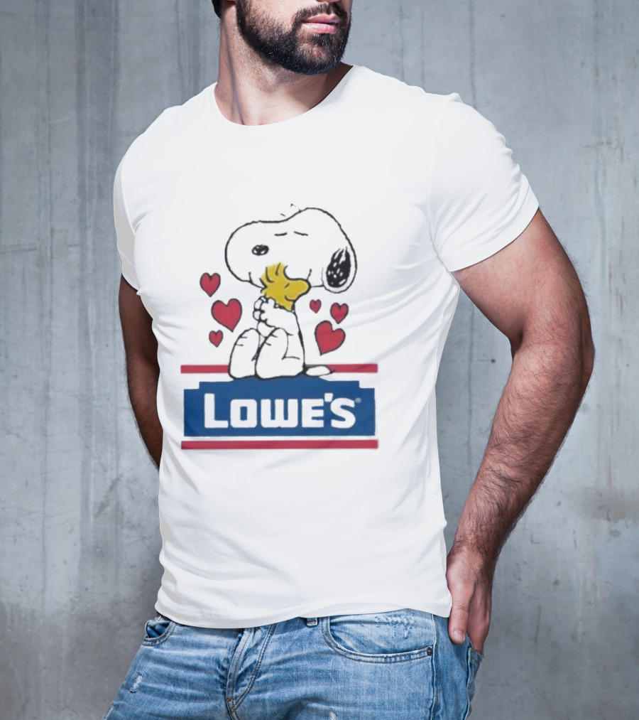 Snoopy Woodstock Hearts Lowe's Embrace T-Shirt