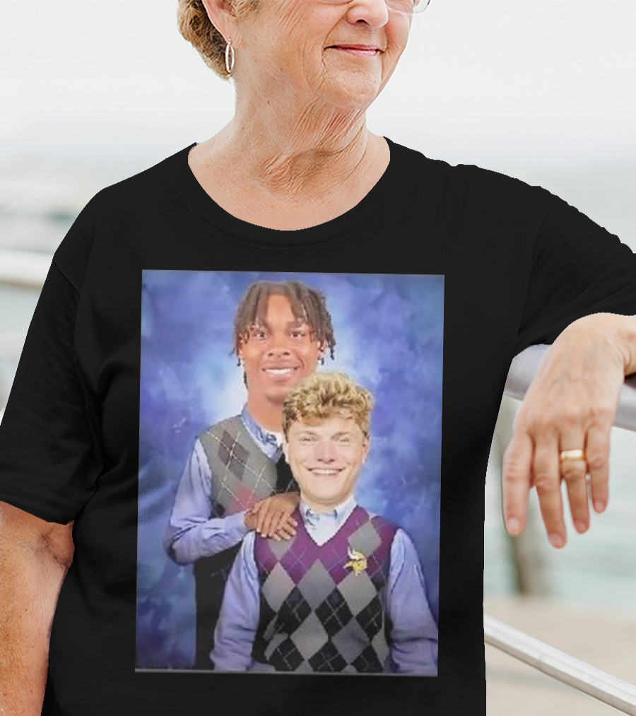 Step Brothers Justin Jefferson JJ McCarthy Minnesota Vikings T-Shirt