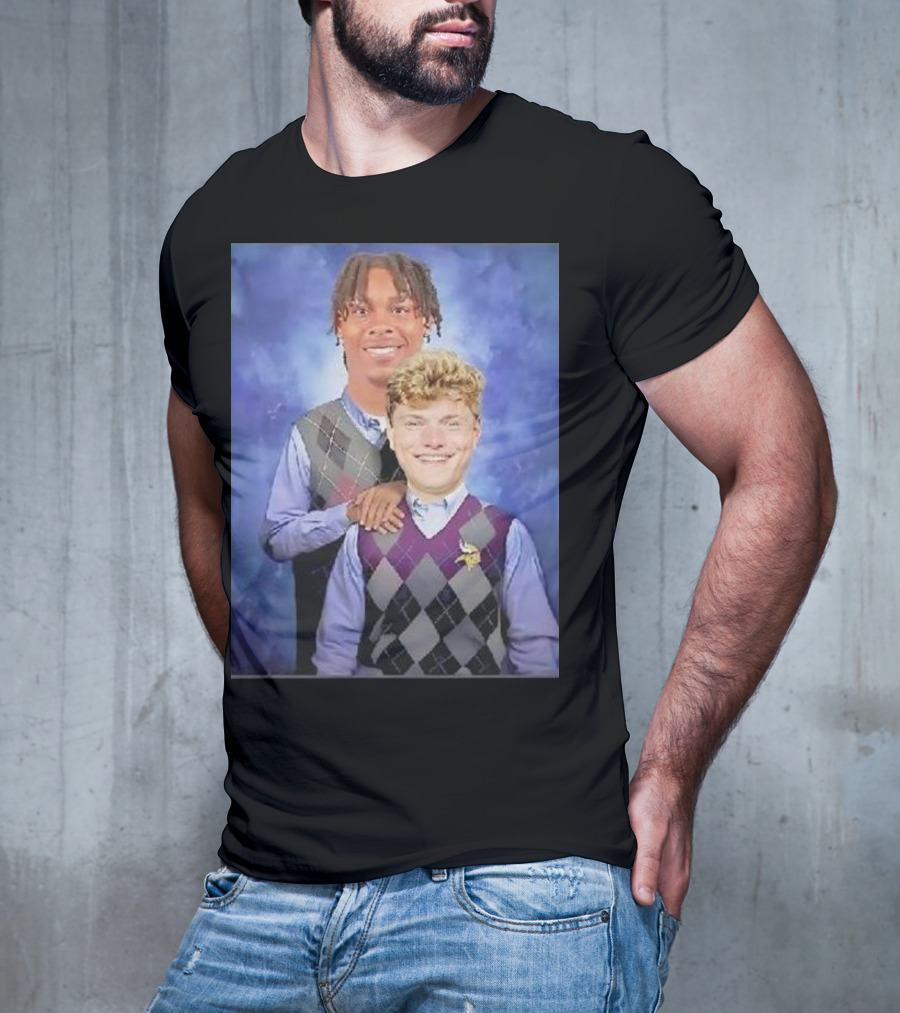 Step Brothers Justin Jefferson JJ McCarthy Minnesota Vikings T-Shirt