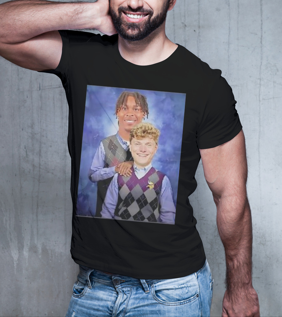 Step Brothers Justin Jefferson JJ McCarthy Minnesota Vikings T-Shirt