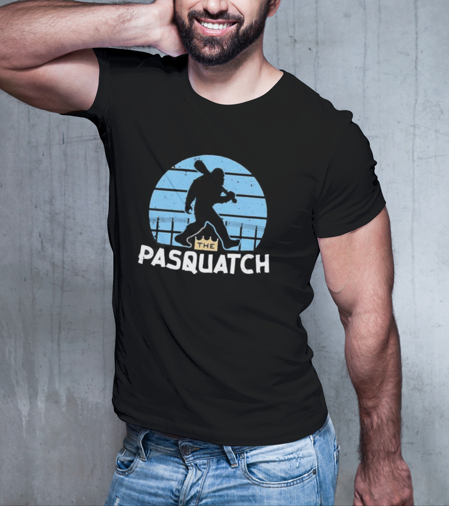 The Pasquatch Kansas City Royals Baseball Sasquatch Silhouette With Crown T-Shirt