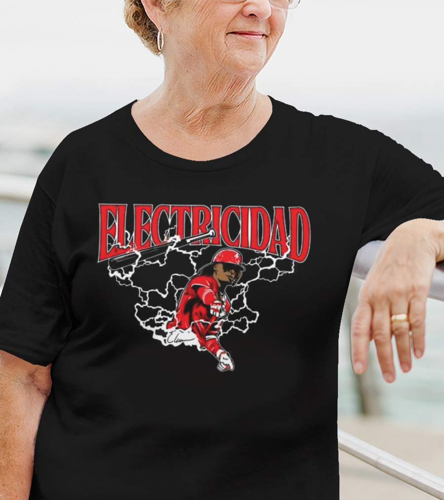Electricidad Elly De La Cruz Cincinnati Reds T-Shirt