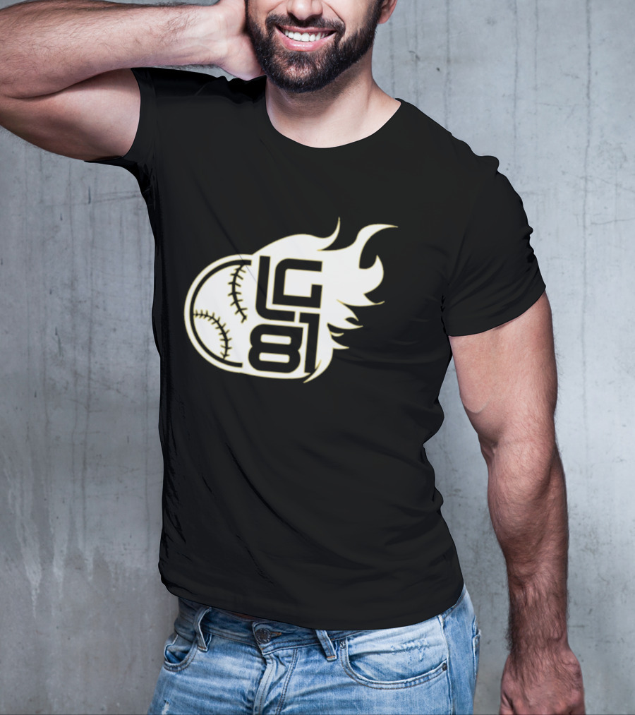Jeff Passan Luis Gil LG 81 Baseball Flame T-Shirt