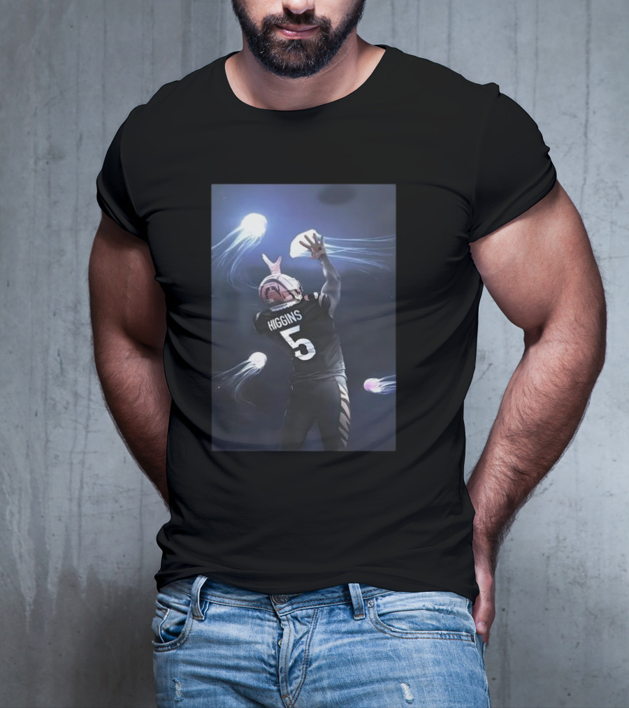 Higgins 5 Football Catching Jellyfish T-Shirt