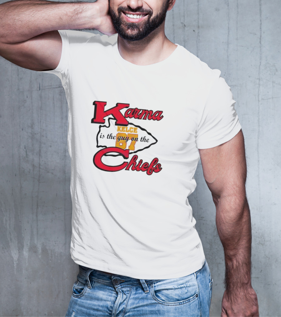 Karma Kelce 87 Is The Guy On The Chiefs T-Shirt