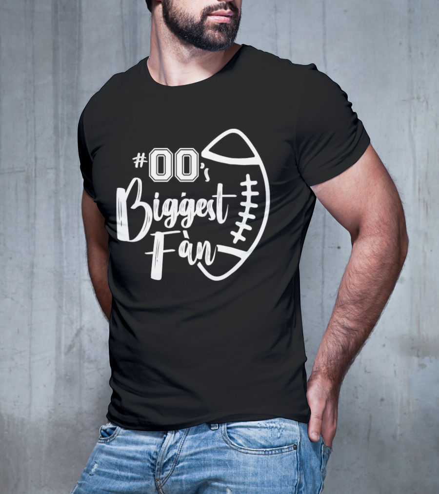 00's Biggest Fan Football T-Shirt