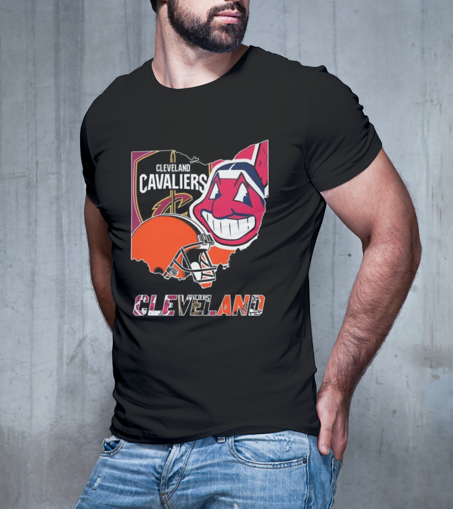 Cleveland Cavaliers Browns Indians Sports Team T-Shirt