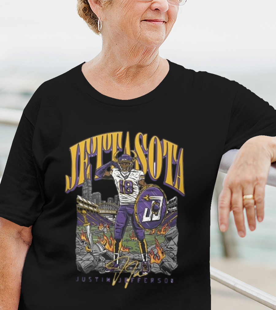 Justin Jefferson Jettasota Football Signature 18 T-Shirt