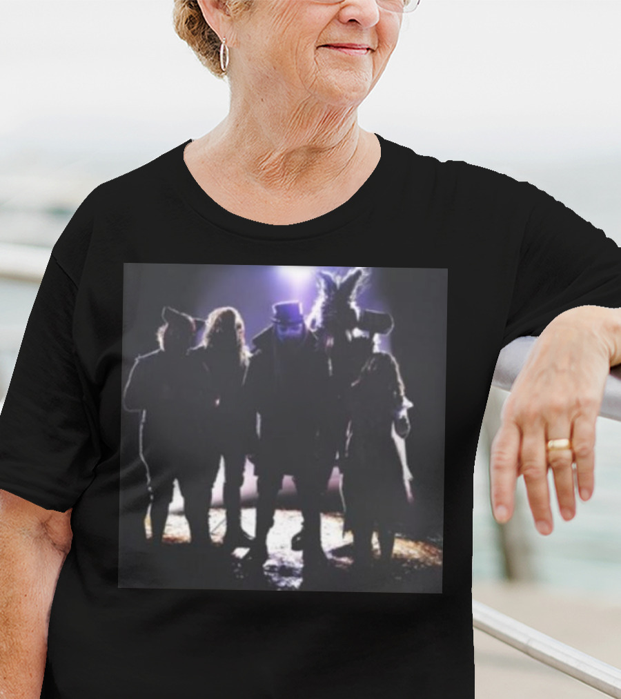 Fightful Wrestling Wyatt Sicks Illuminated Shadow Group Photo T-Shirt