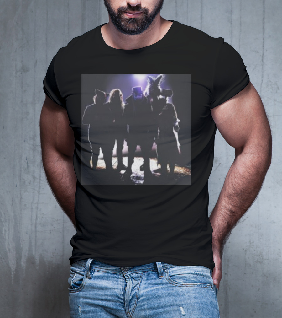 Fightful Wrestling Wyatt Sicks Illuminated Shadow Group Photo T-Shirt
