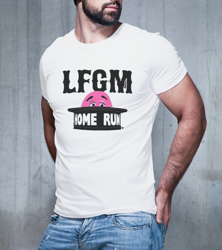 LFGM Grimace Home Run Hat Peeking T-Shirt