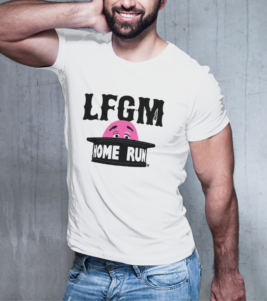 LFGM Grimace Home Run Hat Peeking T-Shirt