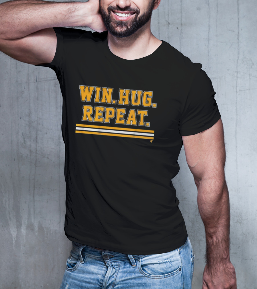 Win Hug Repeat Sports Team Spirit T-Shirt