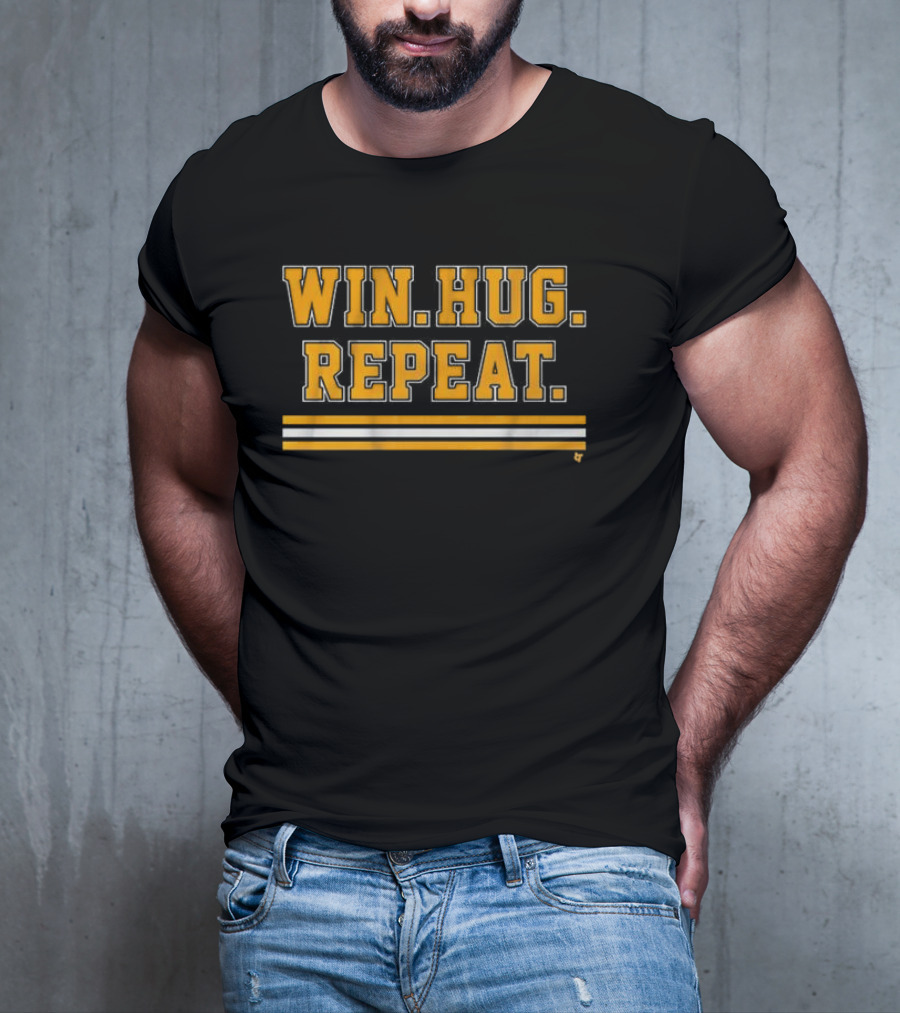 Win Hug Repeat Sports Team Spirit T-Shirt