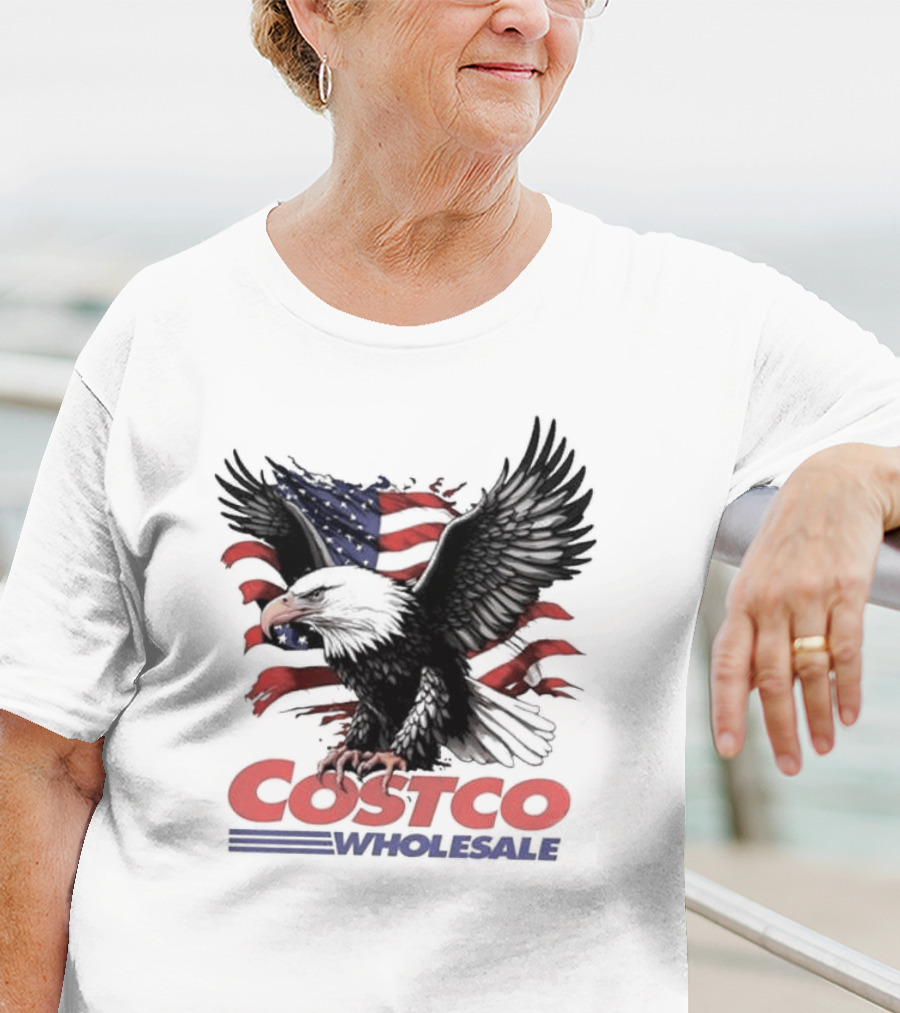 Costco Wholesale American Flag Eagle T-Shirt