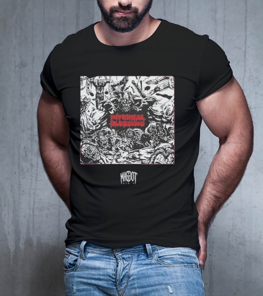 Internal Bleeding Maggot Stomp RWE Gruesome Zombie T-Shirt
