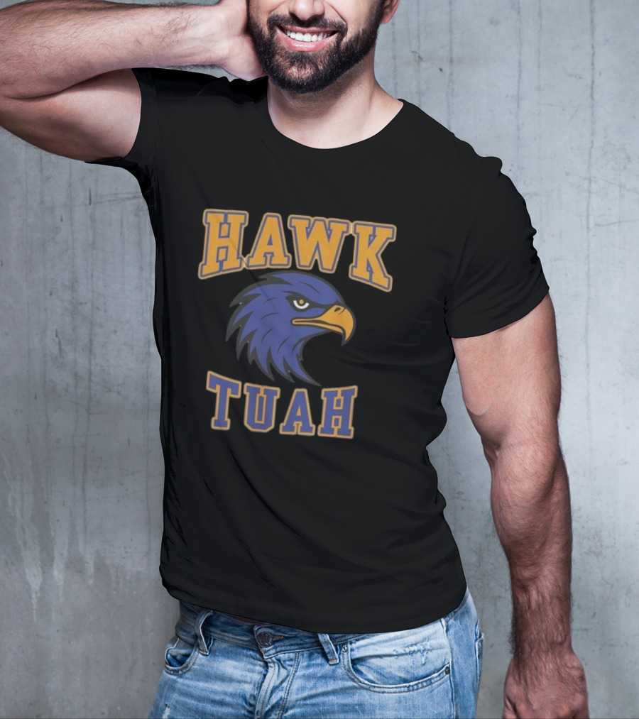 Hawk Tuah Team Spirit Blue Eagle T-Shirt
