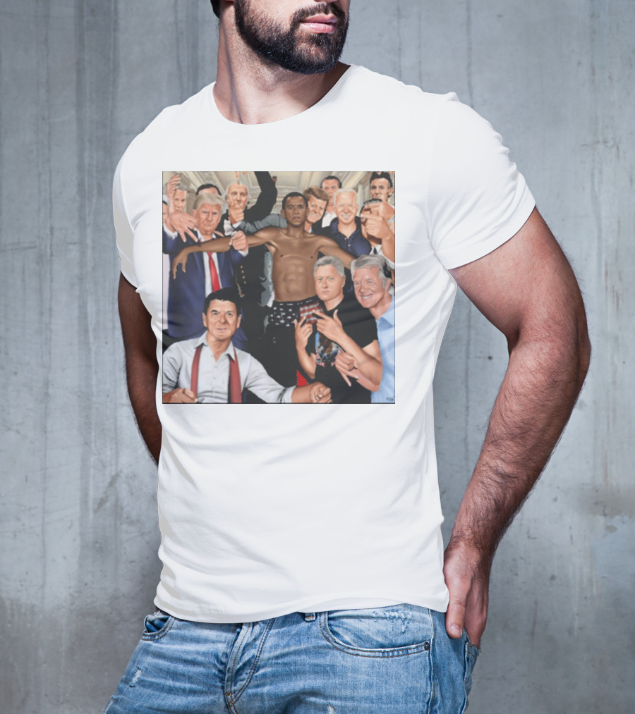 The Wright Artist Glory Boyz U.S. Political Leaders Group Photo T-Shirt