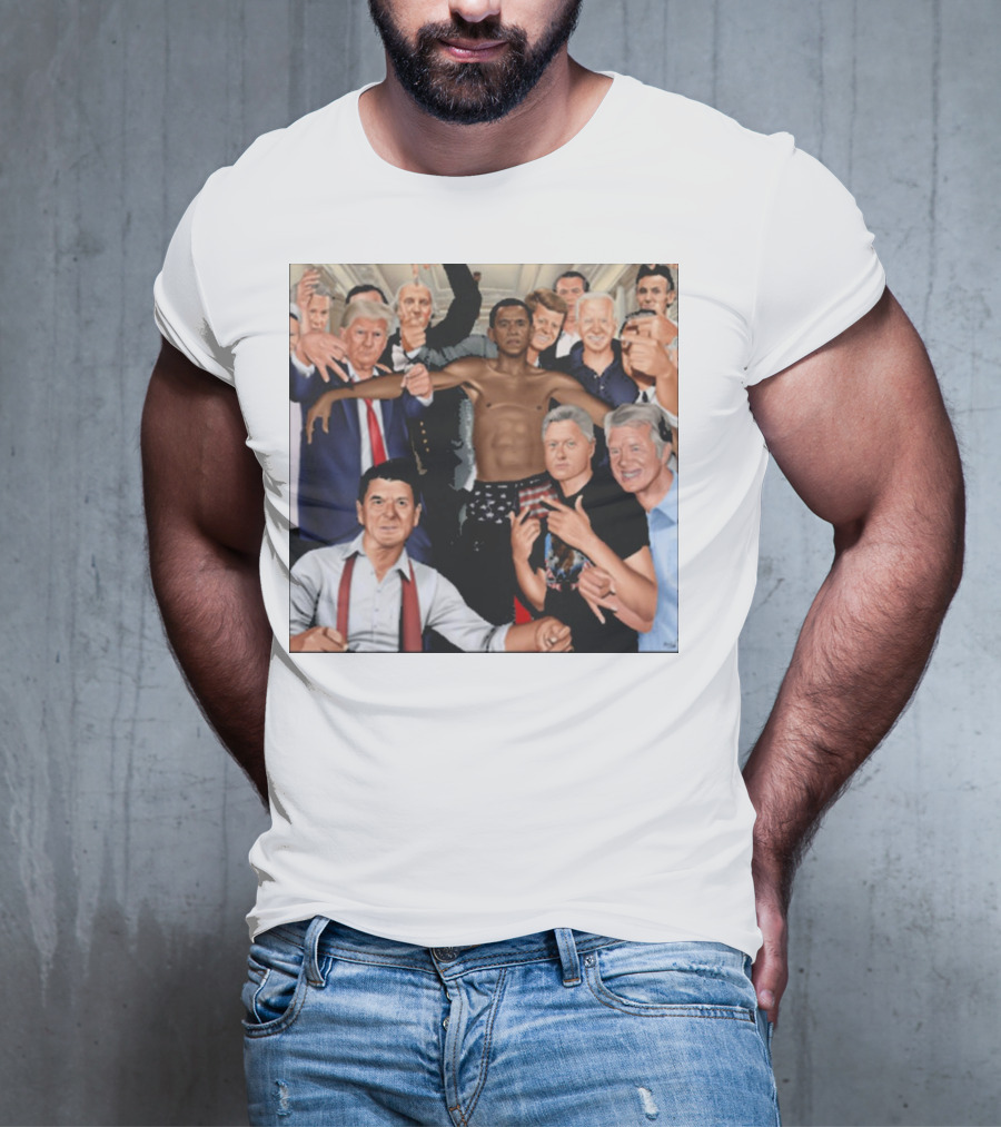 The Wright Artist Glory Boyz U.S. Political Leaders Group Photo T-Shirt