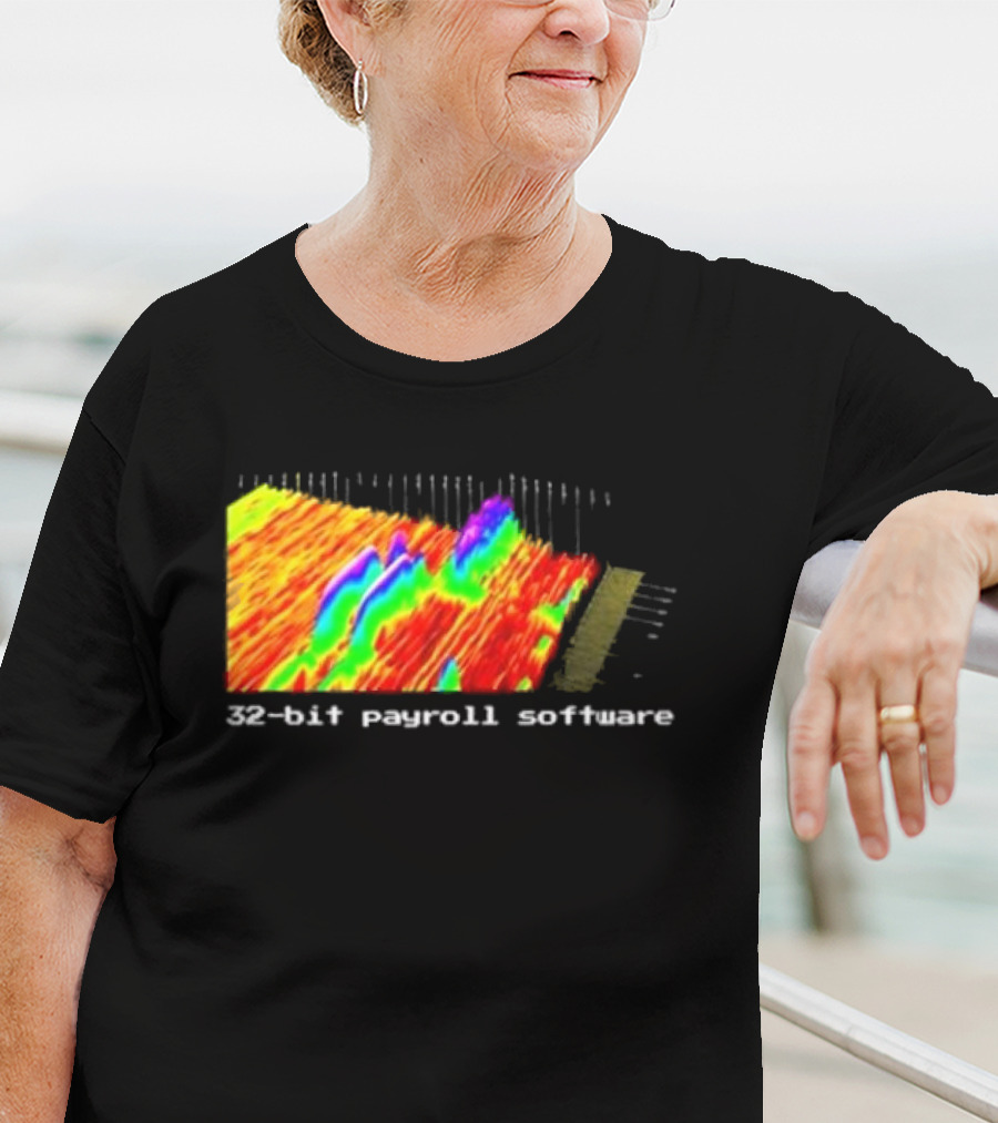 Ayush S Joinwarp 32-Bit Payroll Software Rainbow Spectrum Visualization T-Shirt