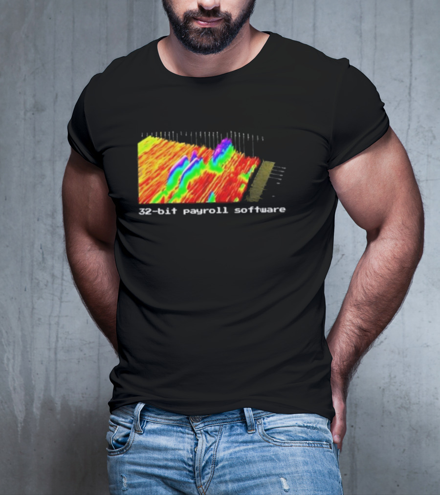 Ayush S Joinwarp 32-Bit Payroll Software Rainbow Spectrum Visualization T-Shirt