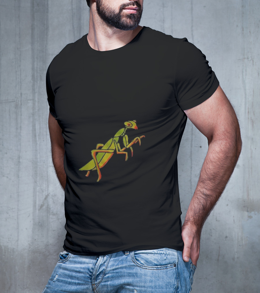 Praying For Your Stupid Ass Mantis Green MGRAY T-Shirt