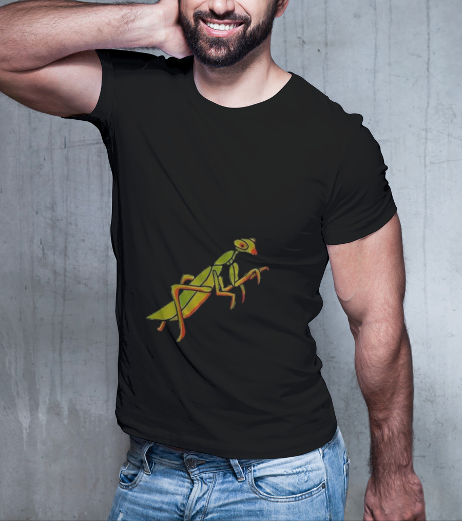 Praying For Your Stupid Ass Mantis Green MGRAY T-Shirt