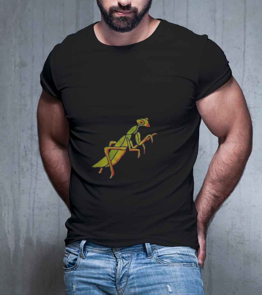 Praying For Your Stupid Ass Mantis Green MGRAY T-Shirt