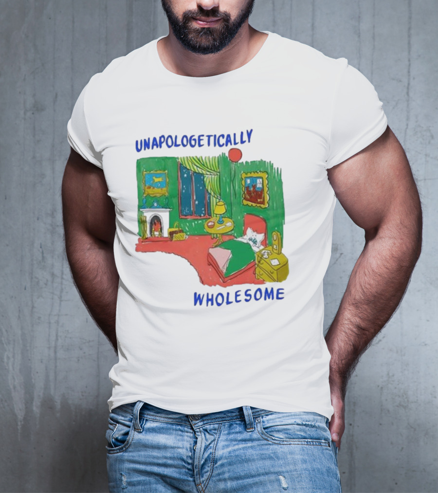 Unapologetically Wholesome Cozy Bedroom Scene T-Shirt