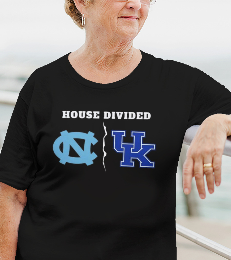 House Divided North Carolina Tar Heels Kentucky Wildcats T-Shirt