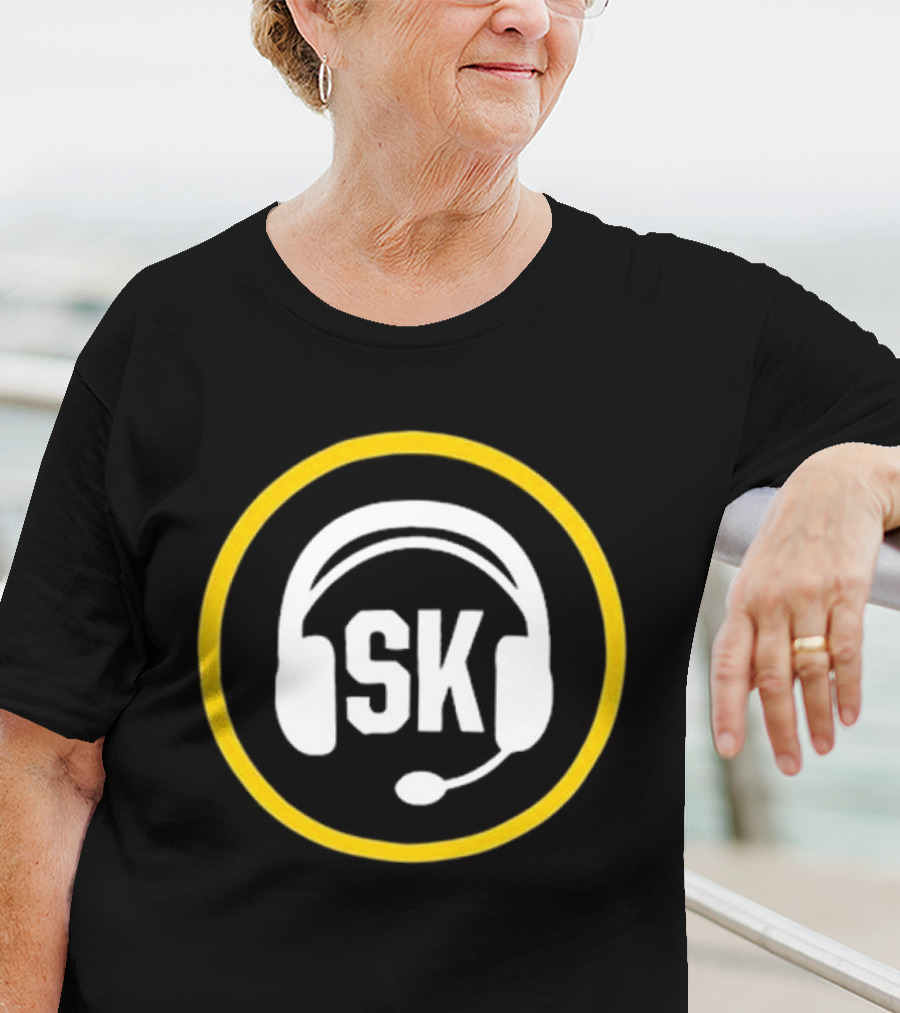 Steve Klauke SK Headset Logo Salt Lake Bees Broadcaster T-Shirt