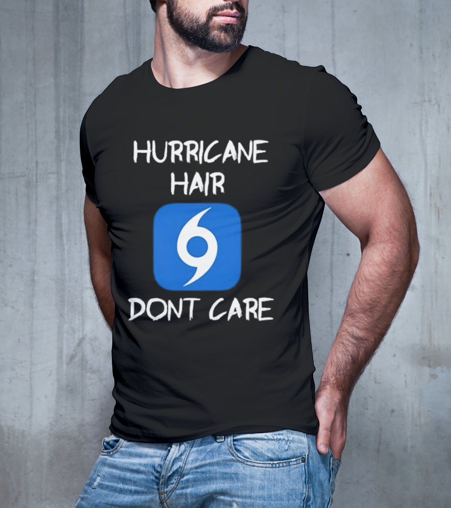 Hurricane Hair Don't Care Blue T-Shirt
