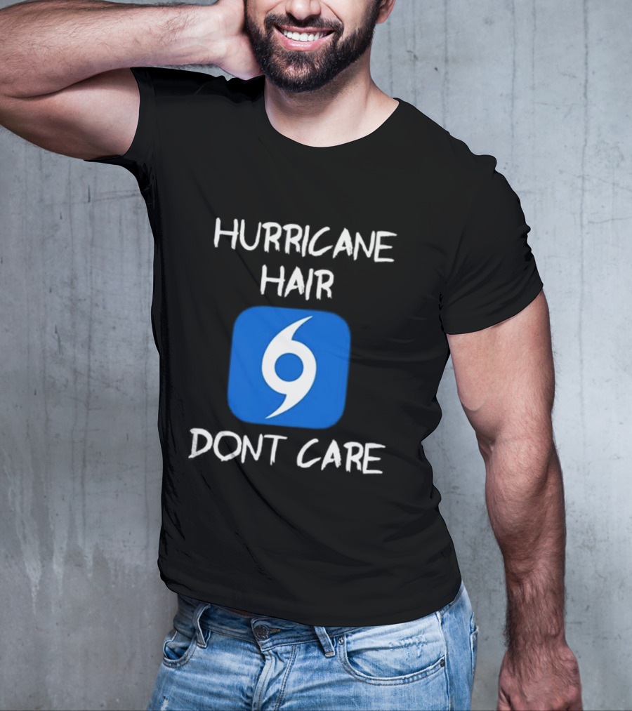 Hurricane Hair Don't Care Blue T-Shirt