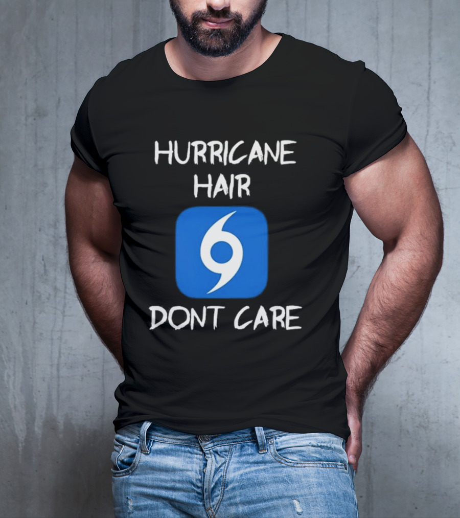 Hurricane Hair Don't Care Blue T-Shirt