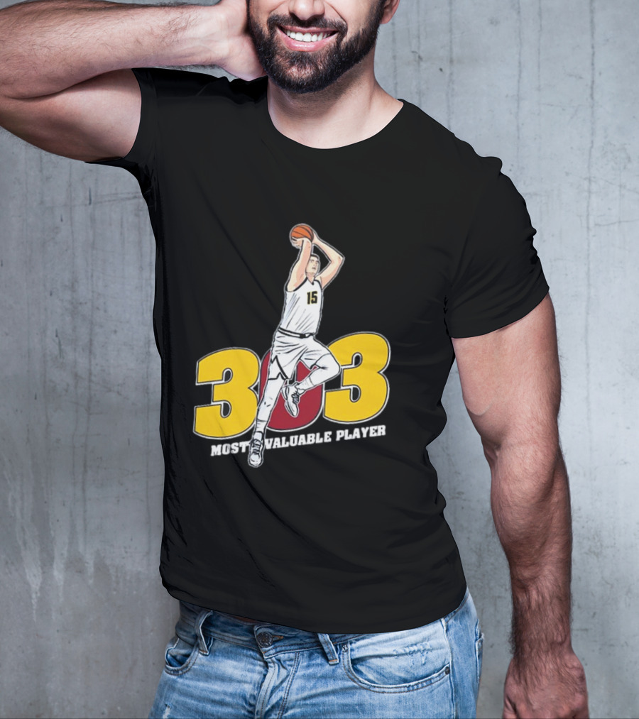 Nikola Jokic 303 Most Valuable Player Basketball 15 T-Shirt