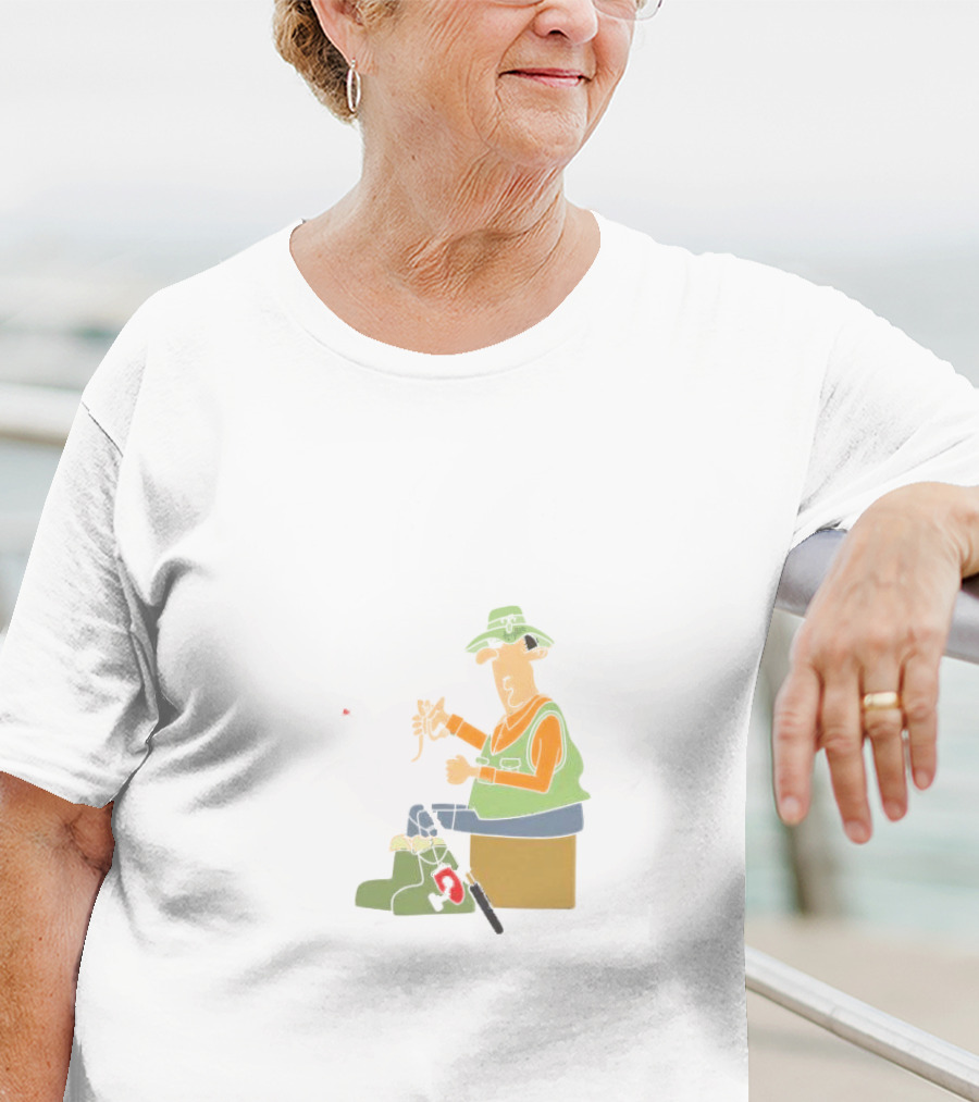 I Am A Masterbaiter Fishing Cartoon Humor T-Shirt