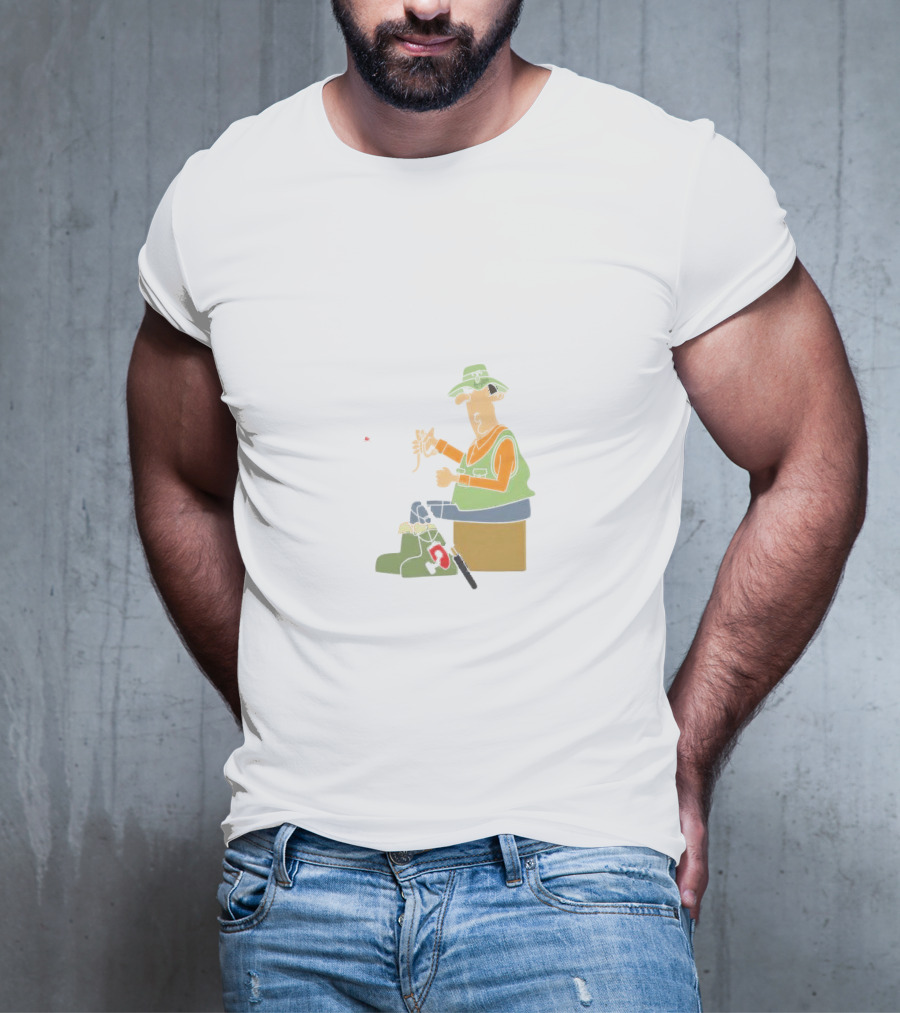 I Am A Masterbaiter Fishing Cartoon Humor T-Shirt
