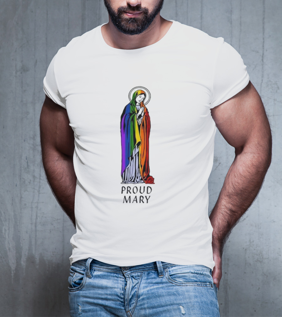 Proud Mary With Rainbow Pride Flag Colors T-Shirt