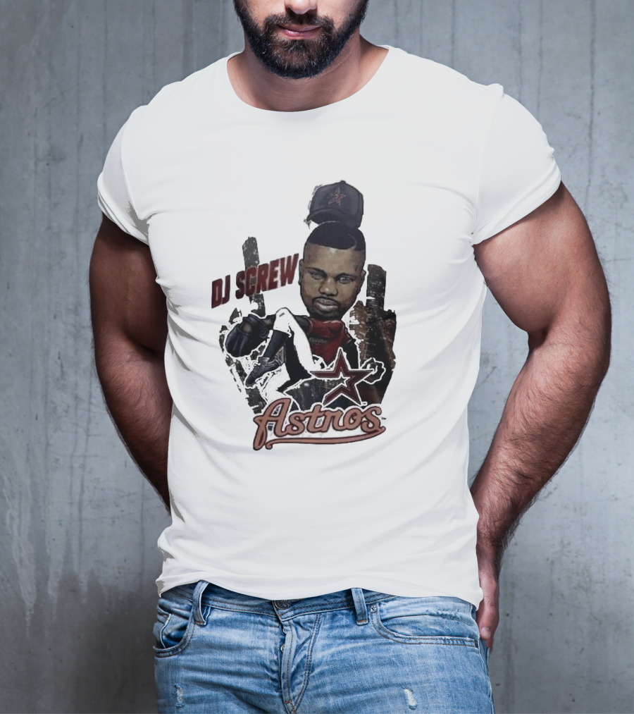 Astros DJ Screw Tribute With Star Icon T-Shirt