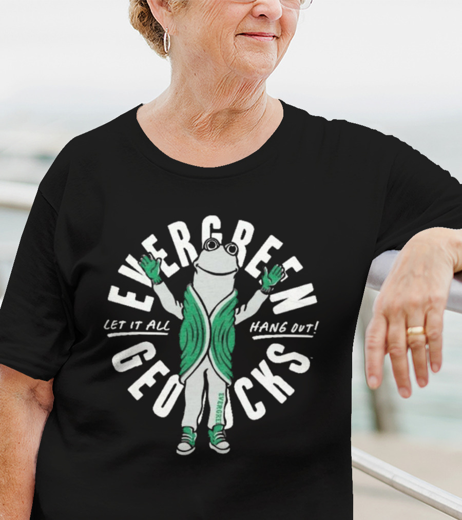 Evergreen Geoducks Let It All Hang Out T-Shirt