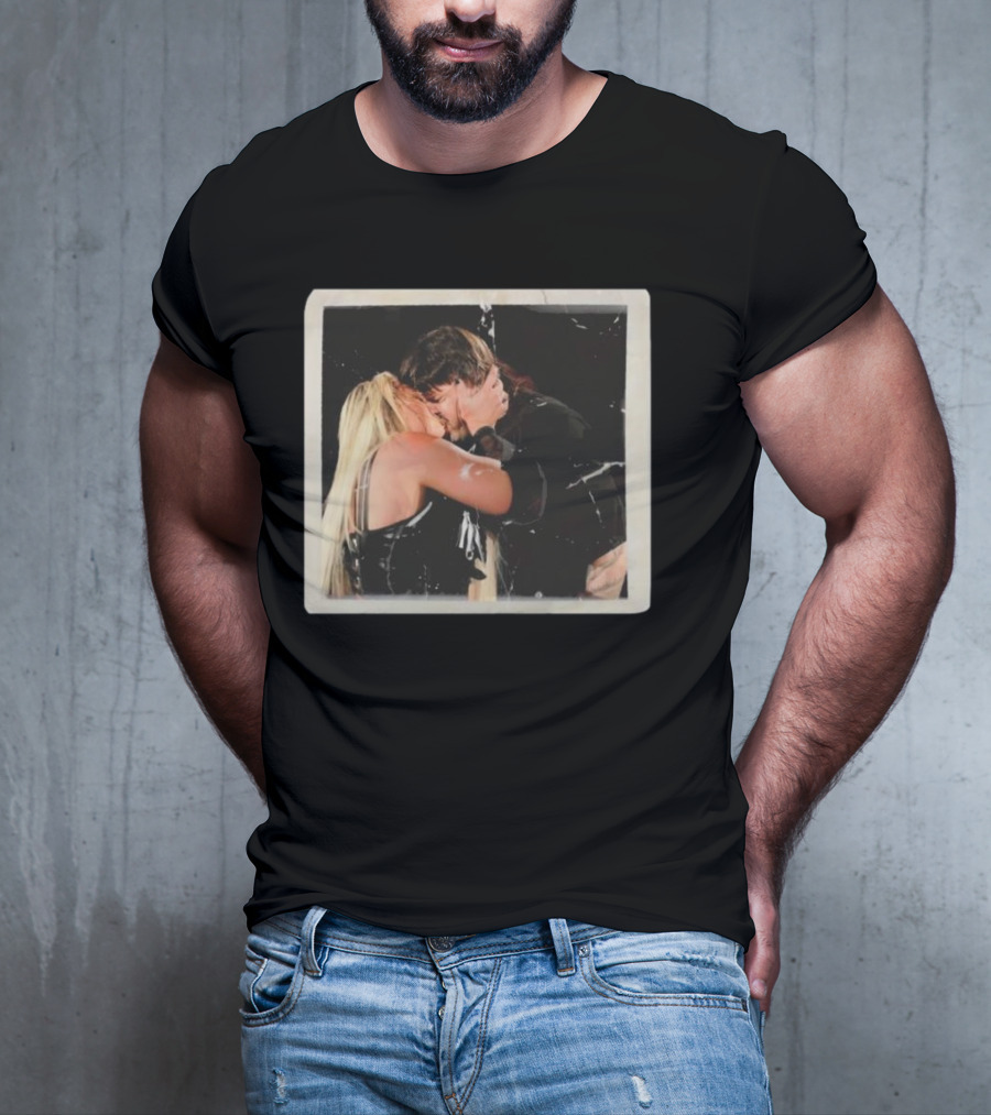 Liv Morgan Dominik Mysterio Candid Kiss Moment T-Shirt