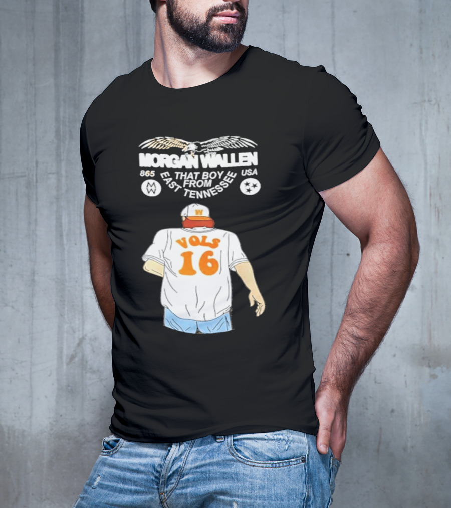 Morgan Wallen Vols 16 That Boy From East Tennessee USA 865 T-Shirt