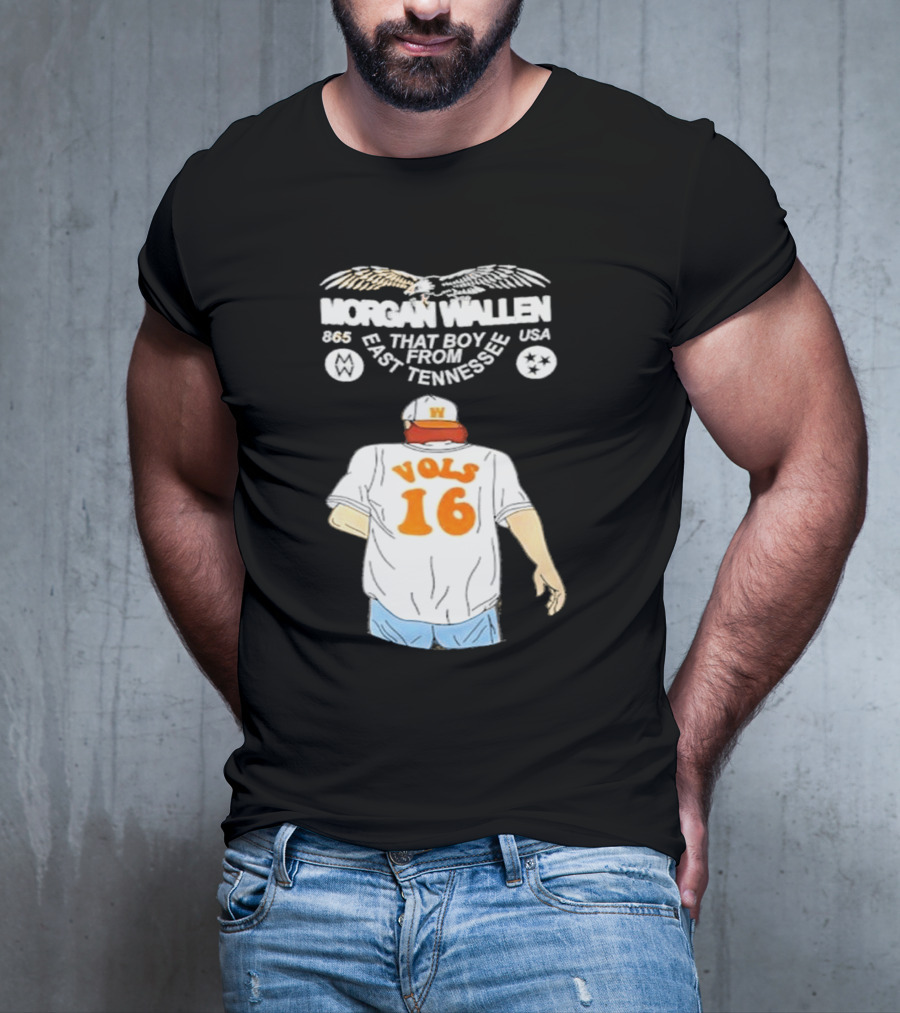 Morgan Wallen Vols 16 That Boy From East Tennessee USA 865 T-Shirt