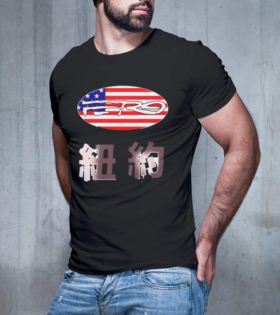 Awake NY Ferg American Flag Oval Logo T-Shirt