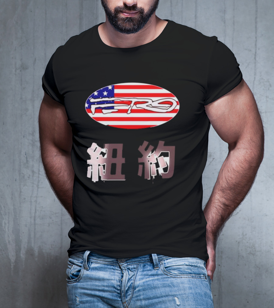 Awake NY Ferg American Flag Oval Logo T-Shirt