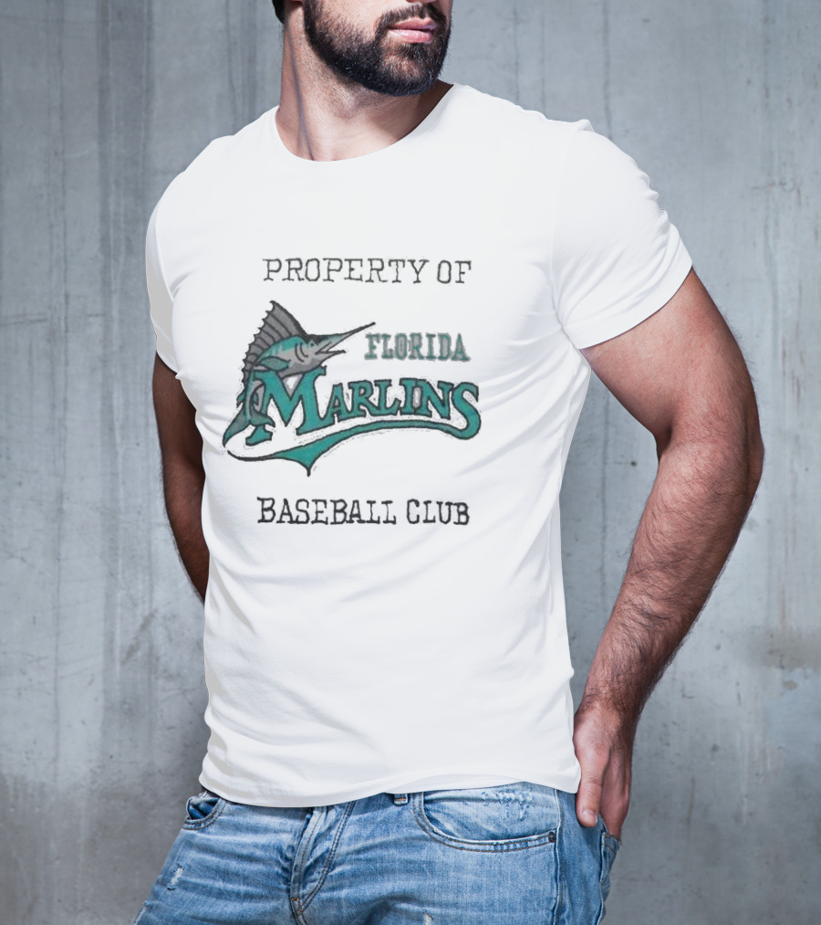Property Of Florida Marlins Baseball Club T-Shirt